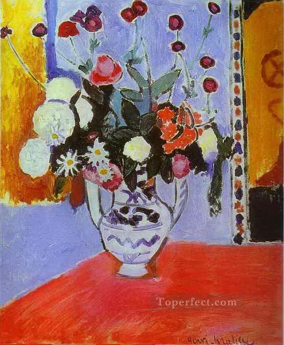 Bouquet Vase with Two Handles abstract fauvism Henri Matisse Oil Paintings